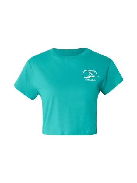 BILLABONG Tričko 'Surf The Waves'  modrozelená / biela