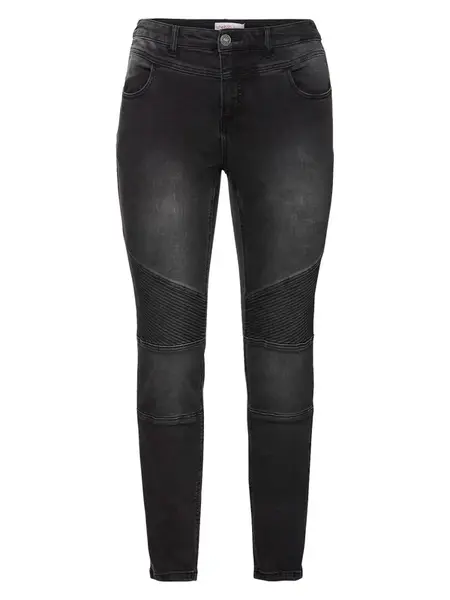 SHEEGO Džínsy  čierny denim