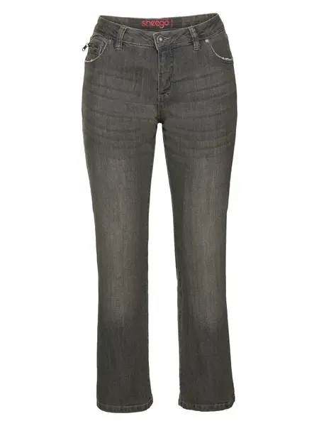 SHEEGO Džínsy  sivý denim