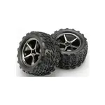 Traxxas kolo 2.2", disk Gemini černý chrom, pneu Talon (2)