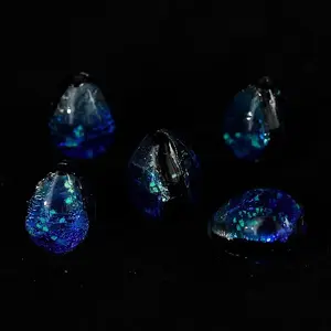 Gradient Color & Luminous Handmade Silver Foil Lampwork Beads