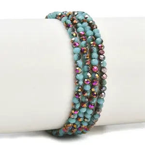 Electroplate Glass Beads Stradns