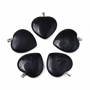 Synthetic Black Stone Pendants