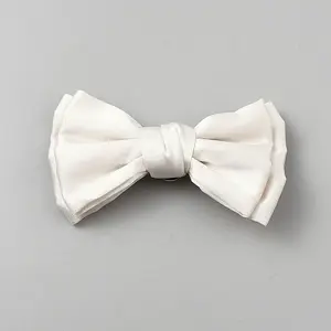 Bowknot Satin Face with Iron Shoe Buckle Clips
