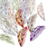 10Pcs UV Plating Iridescent Acrylic Pendants