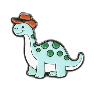 Cowboy Dinosaur Alloy Enamel Pins