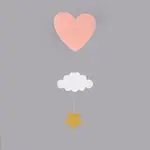 Kindergarten Window Hanging 3D Paper Heart Cloud Ornaments