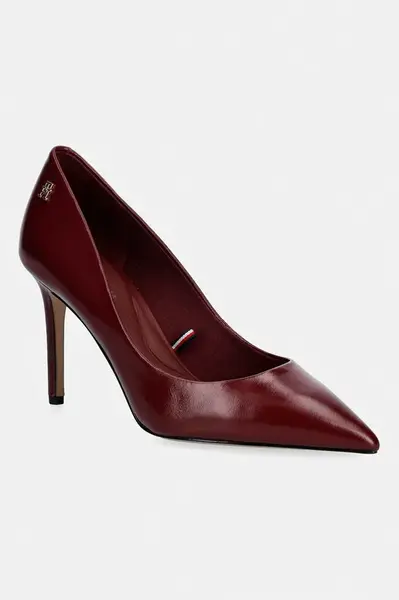 Tommy Hilfiger Lodičky kožené ESSENTIAL POINTED PUMP