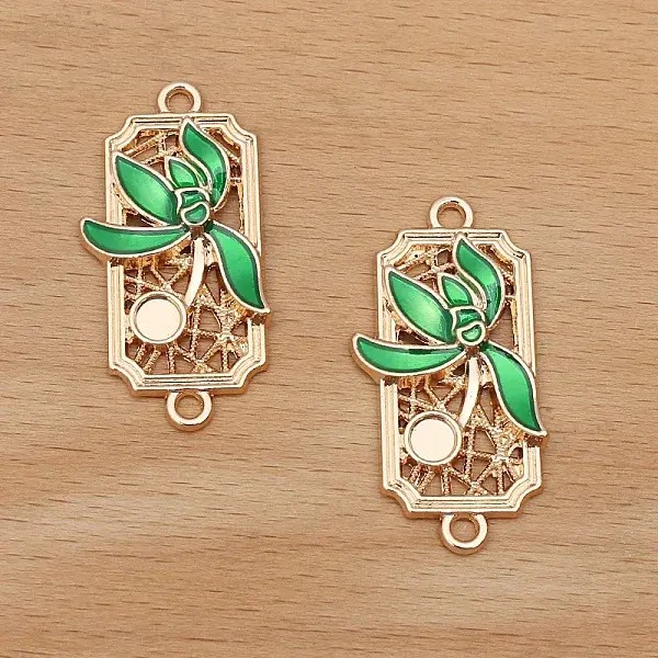 Alloy Enamel Pendant Cabochons Setting
