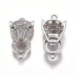 Brass Micro Pave Cubic Zirconia Links connectors