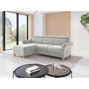 Sit & More ROHOVÁ SEDAČKA, textil, světle šedá