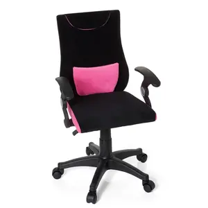 MID.YOU OTOČNÁ ŽIDLE PRO MLÁDEŽ, černá, pink