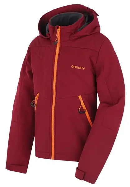 Husky Salex K 164-170, bordo Dětská softshell bunda