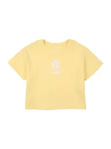 4F Junior Funkčné tričko  žltá / biela
