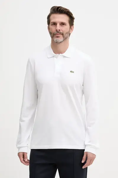 Lacoste tričko s dlhým rukávom pánske bavlnené