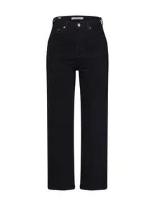 LEVI'S ® Džínsy 'Ribcage Straight Ankle'  čierny denim