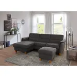 Sit & More ROHOVÁ SEDAČKA, textil, šedá