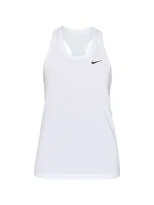 NIKE Športový top  čierna / biela