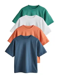 Next Tričko  námornícka modrá / zelená / oranžová / biela