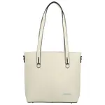 Dámská kabelka na rameno světle krémová - Delami Royal Class