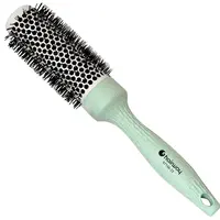 Kulatý kartáč s nylonovými štětinami Hairway Organica - zelený, 33 mm (07156-23) + dárek zdarma