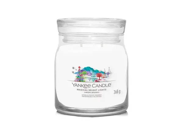 Yankee Candle Aromatická svíčka Signature sklo střední Magical Bright Lights 368 g
