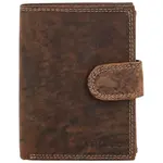 Pánská kožená peněženka tmavě hnědá - Bellugio Leonidas