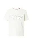 Superdry & Co Tričko  krémová / sivá