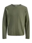 Jack & Jones Plus Sveter 'JJBREEZE'  olivová