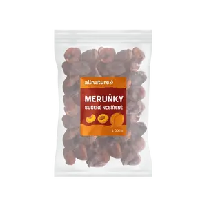 ALLNATURE Marhule sušené nesírené 1000 g