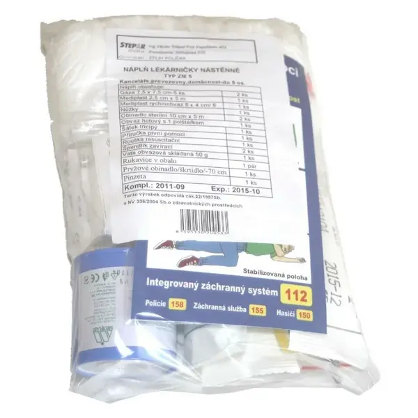 Lekárnička - výmenná náplň lekárničky do 5 osôb