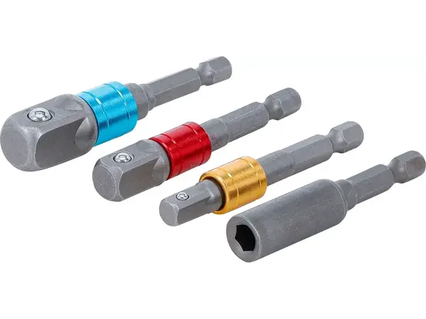 BGS technic Sada adaptérů pro vrtačky BGS 20814, vnější šestihran 6,3 mm (1/4"), 6,3 mm (1/4"), 10 mm