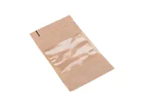 100 ks - Doypack sáček s velkým okénkem premium 130 x 225 + 70 mm, 500 ml, KRAFT/PET/PE