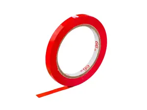 16 ks - Barevná lepící páska PVC 9x66 červená