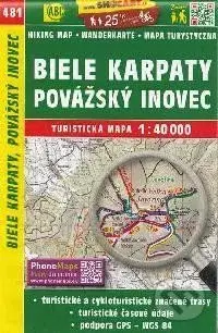 Biele Karpaty, Považský Inovec 1:40000 (Turistická mapa 481)