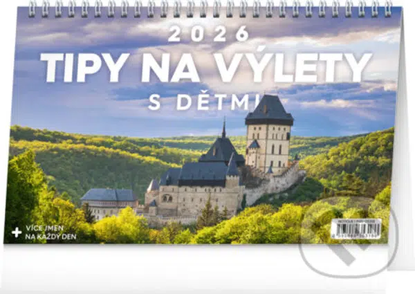 NOTIQUE Stolní kalendář Tipy na výlety s dětmi 2026