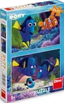Puzzle Hledá se Dory - 2x77 dílků