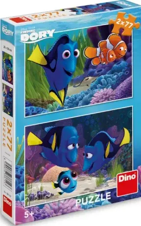Puzzle Hledá se Dory - 2x77 dílků