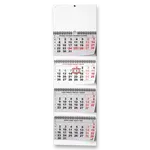 Nástěnný kalendář čtyřměsíční skládaný 2026 - šedý