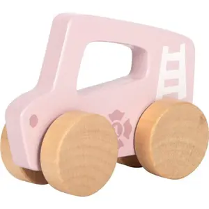 small foot Dřevěné auto na tlačení Růžové