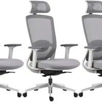 MERCURY 3PACK Ergonomická kancelářská židle ARTEA šedá, sezení 8 hodin denně (3 ks)