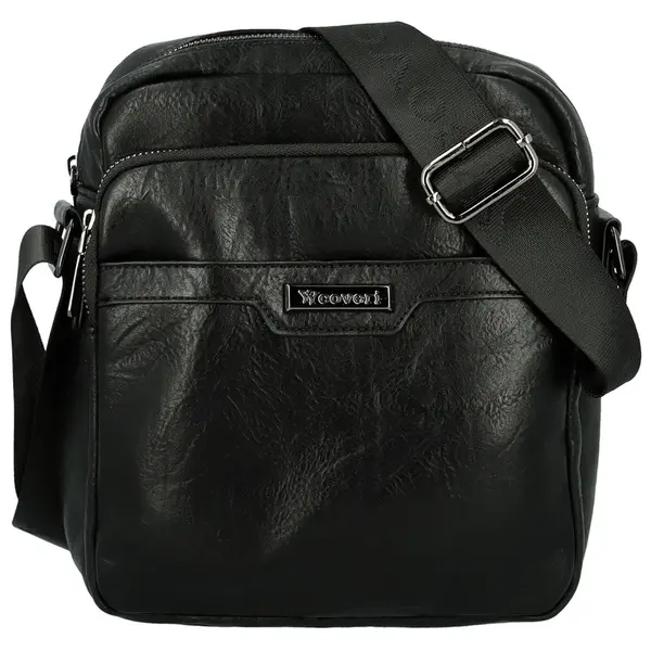 Pánská crossbody taška černá - Coveri Kaan