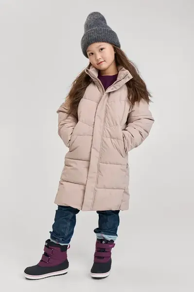 Dětská bunda Reima Vaanila béžová barva, 5100102B