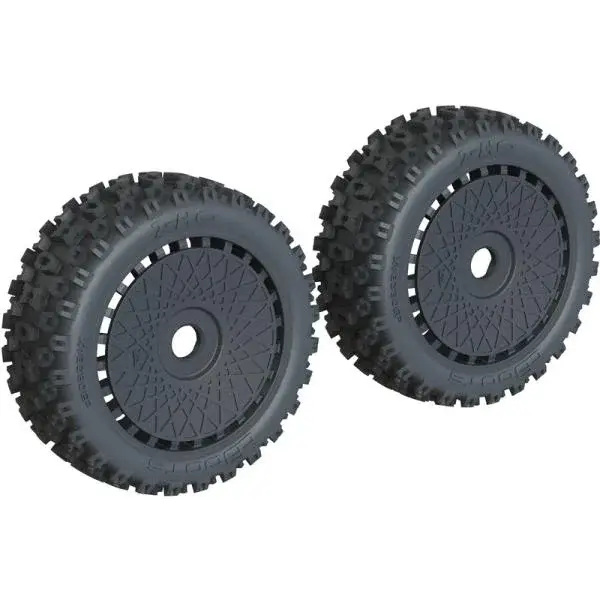 Arrma kolo s pneu dBoots 2-HO, disk černý (2)