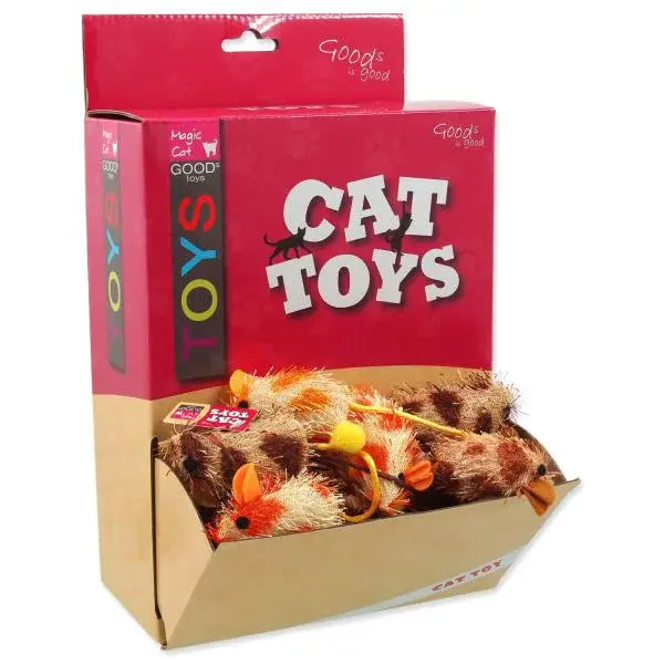 Hračka Magic Cat myška plyš, bavlna s catnipem 6cm 60ks