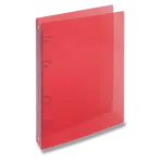 4kroužkový pořadač Transparent, A4, 20 mm - červený