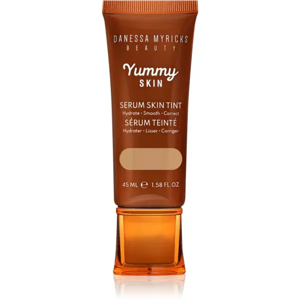 Danessa Myricks Beauty Yummy Skin Serum Skin Tint hydratačný make-up s vyhladzujúcim účinkom odtieň 6.5 - Medium With Cool Undertones 45 ml