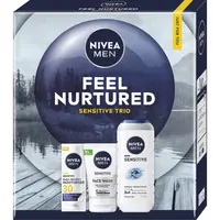 NIVEA MEN Feel Nurtured dárková sada na tělo a obličej