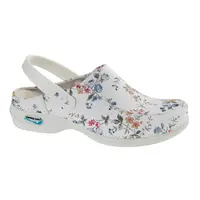 Nursing Care PARIS pracovní pratelná obuv s certifikací s páskem květy WG4PF1, 37