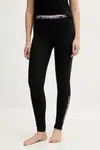 Společenské legíny Emporio Armani Underwear černá barva, s potiskem, EW000414 AF10883